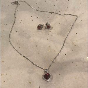 Necklace and earring set.